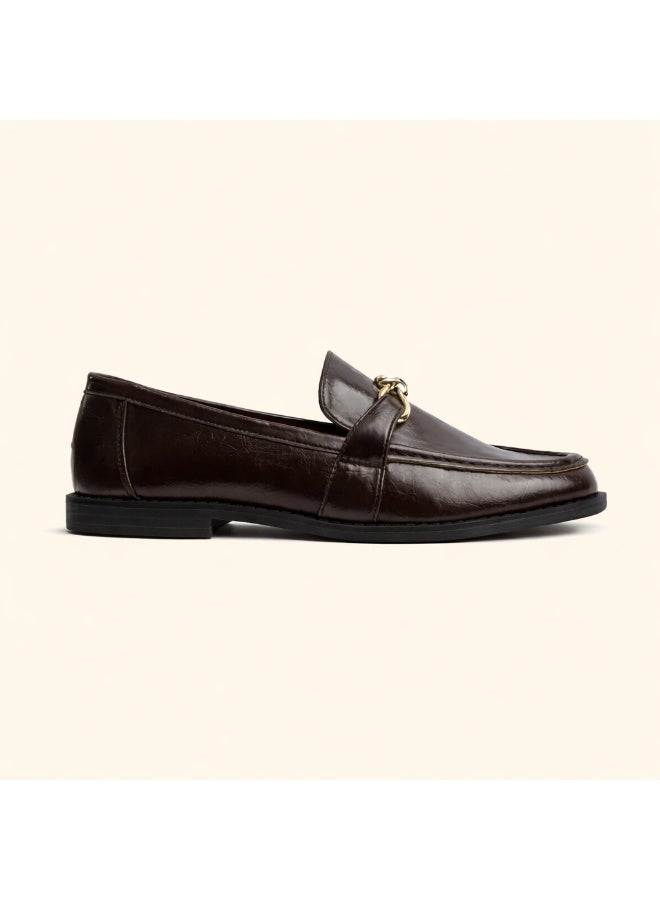 BOU Glazed Espresso Loafers - Image 3